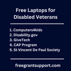 Free Laptops for Disabled Veterans