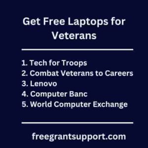 Get Free Laptops for Veterans